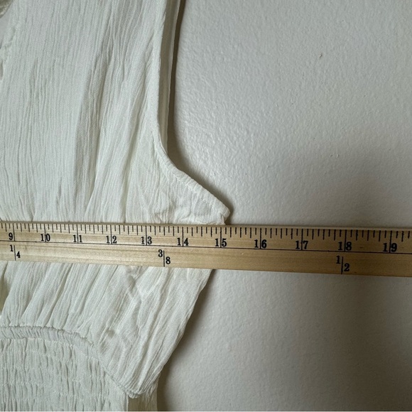 Cupshe  Lace Deep Plunge Maxi Dress Wedding Sleeveless Beach Sz Small - Picture 14 of 15